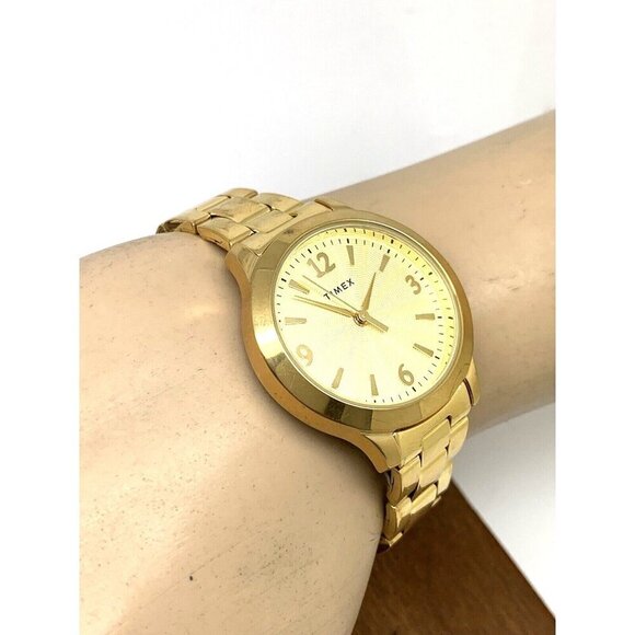 Timex Women's Watch TW2V36000 Quartz Gold Stainless Steel 32mm - Picture 5 of 13